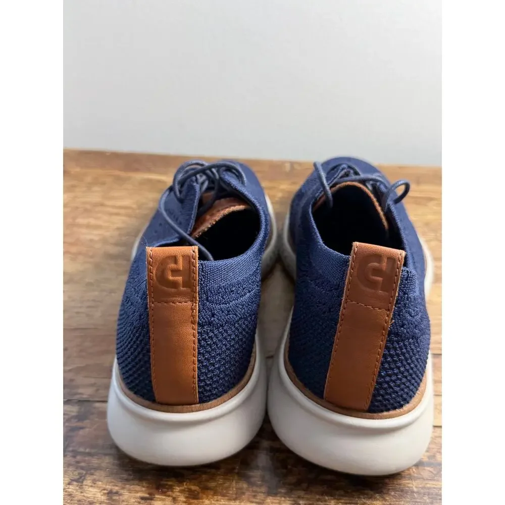 Cole Haan 2.ZERØGRAND Stitchlite Wingtip Oxford marine blue men's NWOT 9